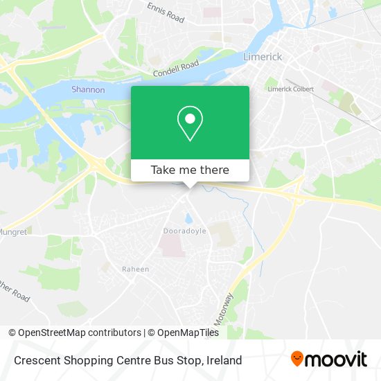 Crescent Shopping Centre Bus Stop map
