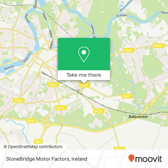 StoneBridge Motor Factors map