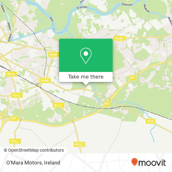 O'Mara Motors map