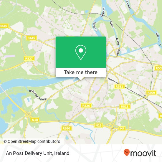 An  Post Delivery Unit map