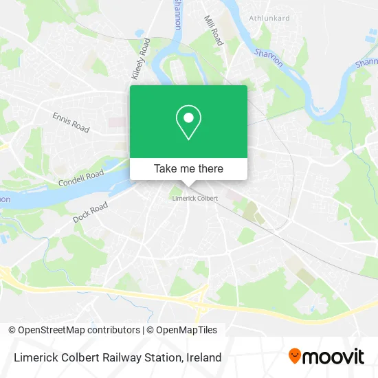 Limerick Colbert Railway Station map