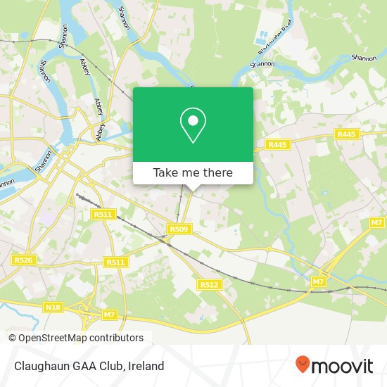 Claughaun GAA Club map