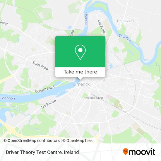 Driver Theory Test Centre map