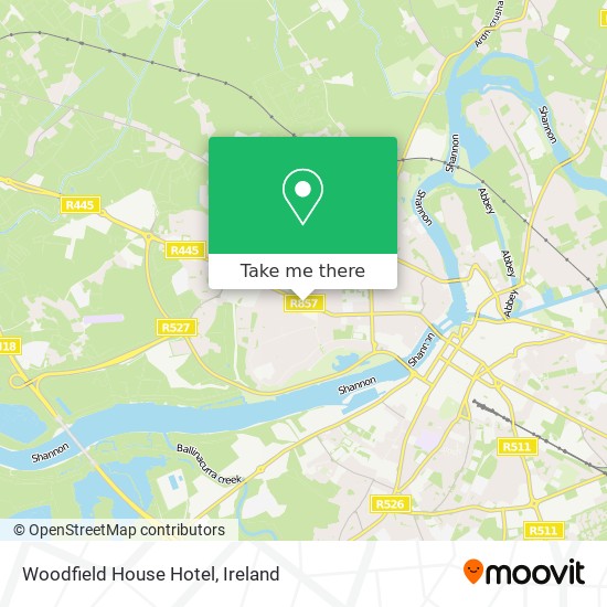 Woodfield House Hotel map