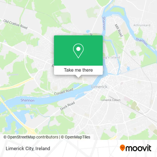 Limerick City map