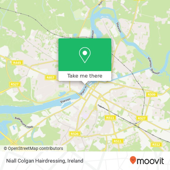 Niall Colgan Hairdressing map