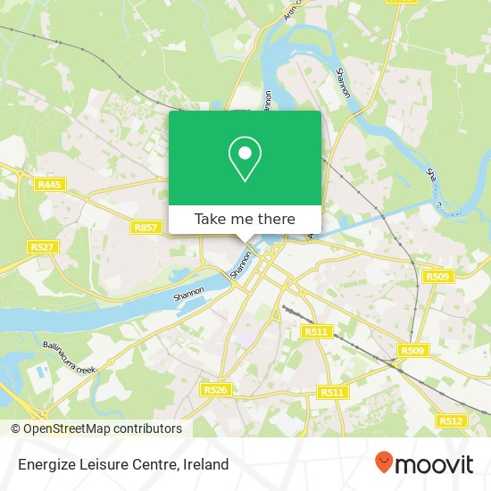 Energize Leisure Centre map