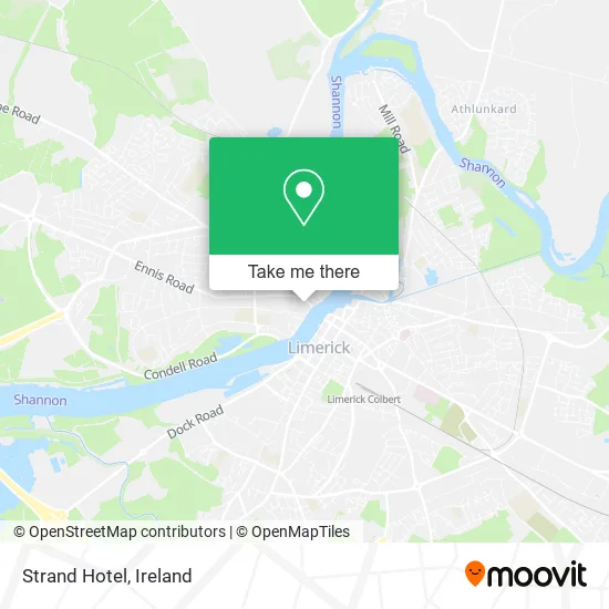 Strand Hotel map