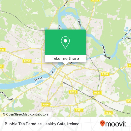 Bubble Tea Paradise Healthy Cafe map