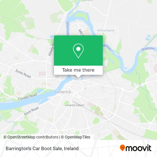 Barrington's Car Boot Sale map