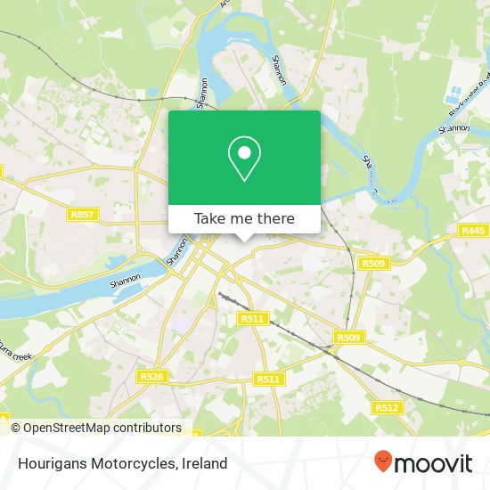 Hourigans Motorcycles map