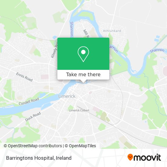 Barringtons Hospital map