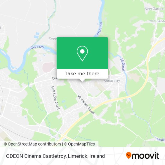 ODEON Cinema Castletroy, Limerick plan