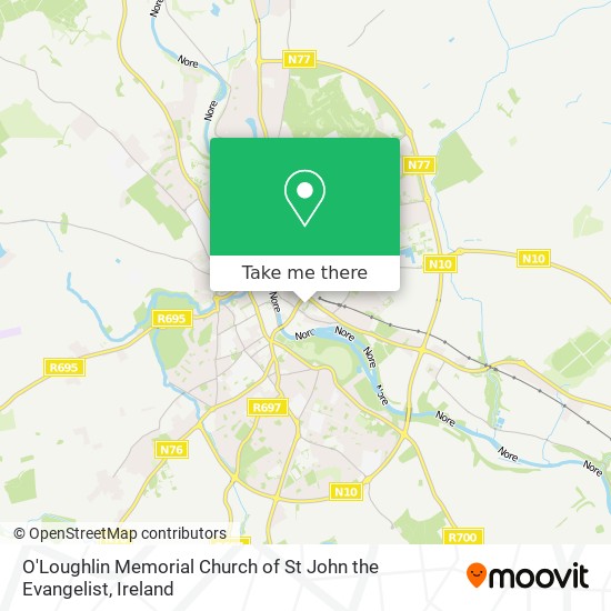 O'Loughlin Memorial Church of St John the Evangelist map