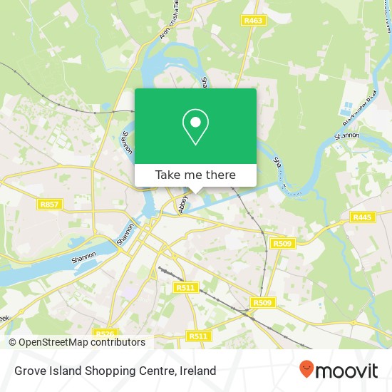 Grove Island Shopping Centre map