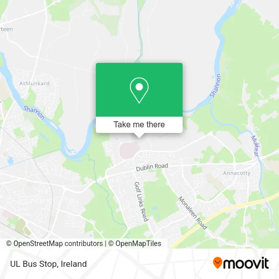 UL Bus Stop map
