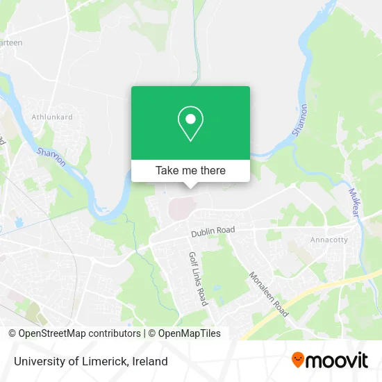 University of Limerick map