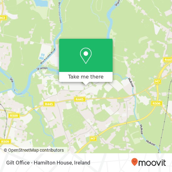 Gilt Office - Hamilton House map