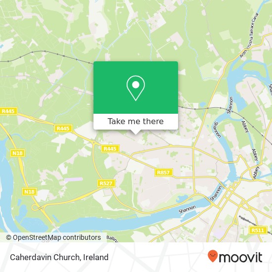 Caherdavin Church map