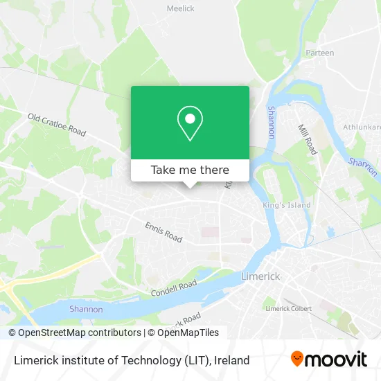 Limerick institute of Technology (LIT) map