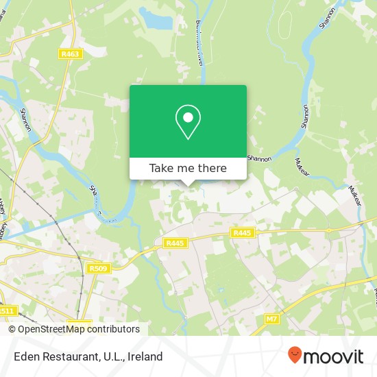 Eden Restaurant, U.L. map