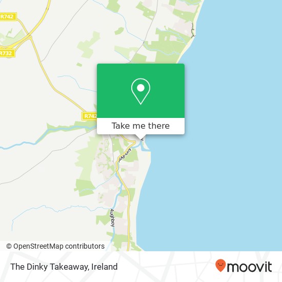 The Dinky Takeaway map