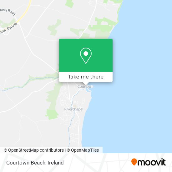 Courtown Beach map