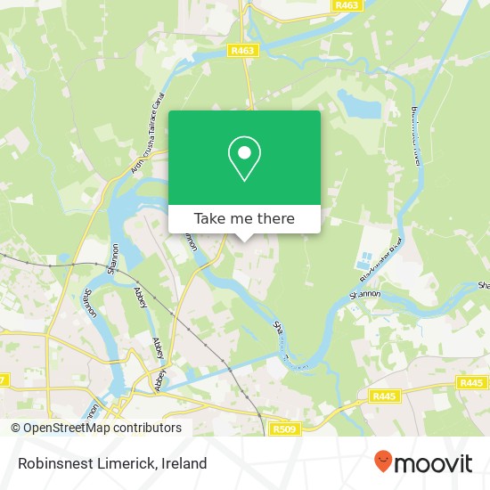 Robinsnest Limerick map
