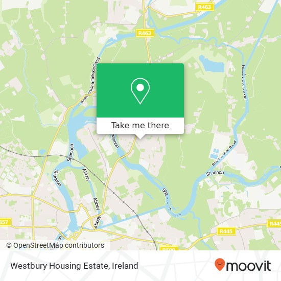 Westbury Housing Estate map