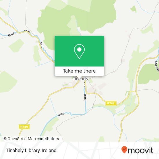Tinahely Library map