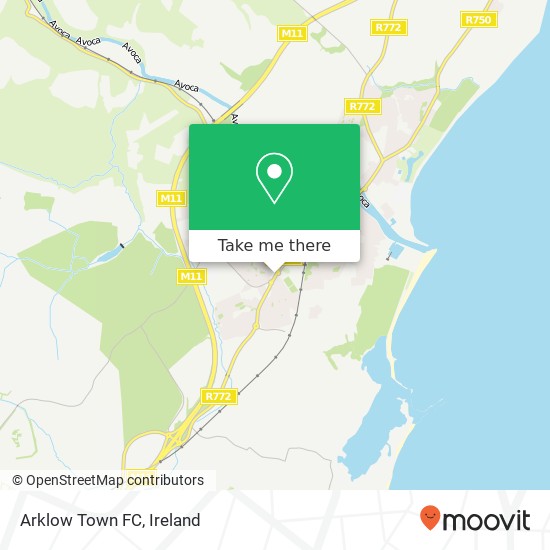 Arklow Town FC map