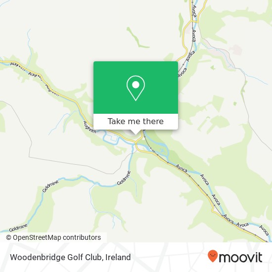 Woodenbridge Golf Club map