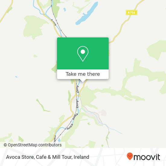 Avoca Store, Cafe & Mill Tour map