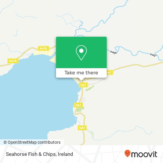 Seahorse Fish & Chips map