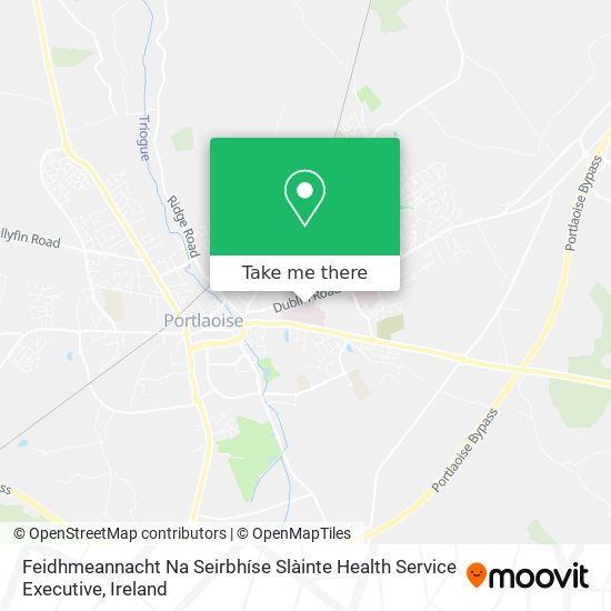 Feidhmeannacht Na Seirbhíse Slàinte Health Service Executive map