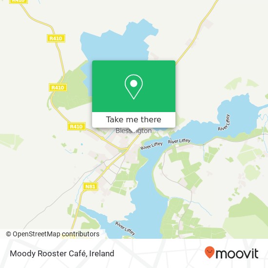Moody Rooster Café map