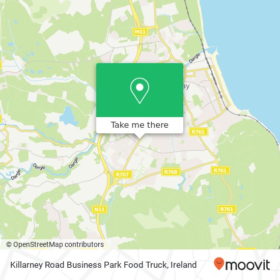 Killarney Road Business Park Food Truck map