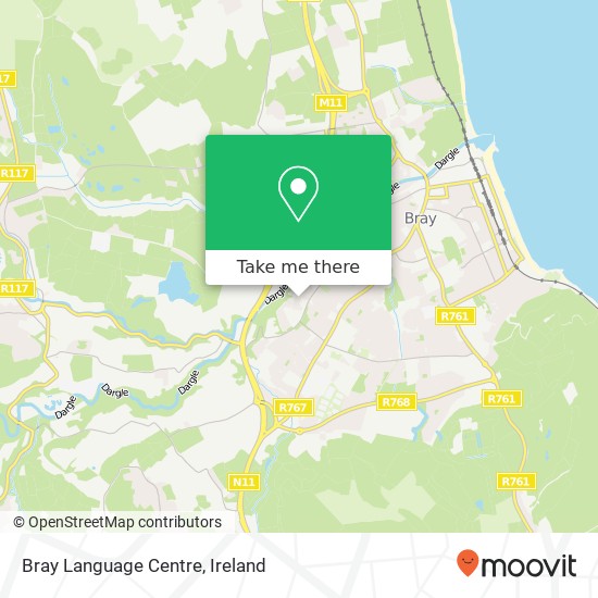 Bray Language Centre map