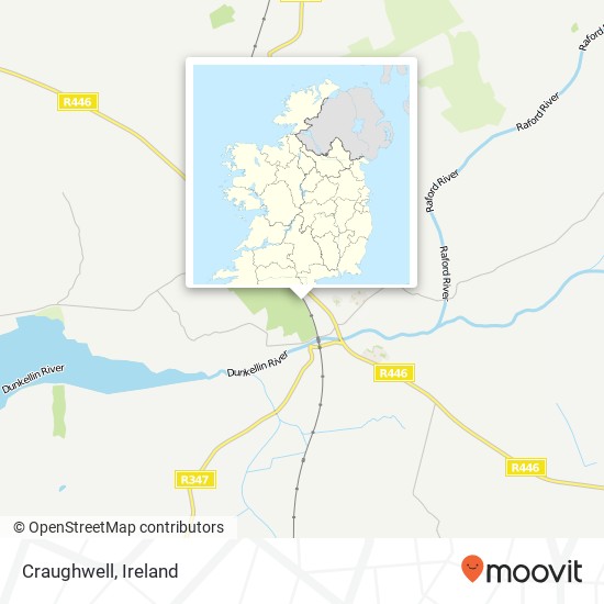 Craughwell map