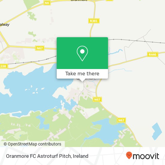 Oranmore FC Astroturf Pitch map