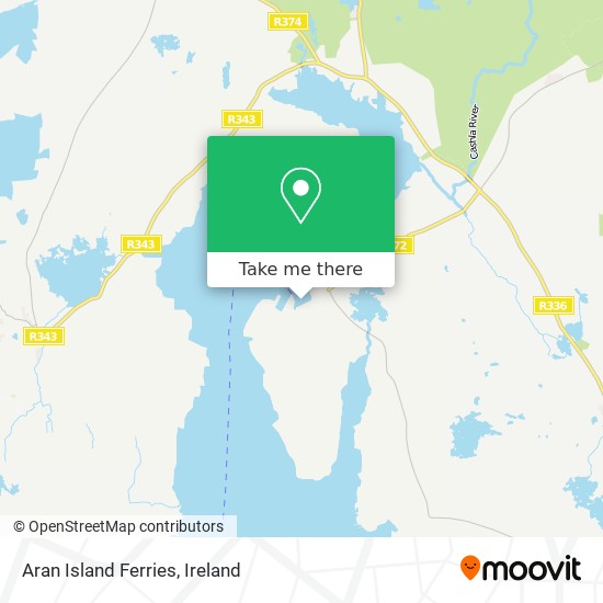 Aran Island Ferries map