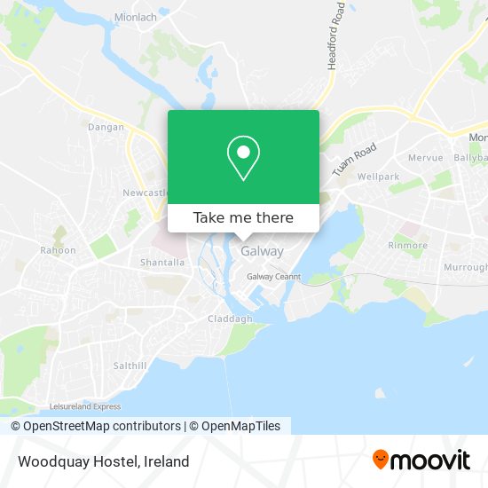 Woodquay Hostel map