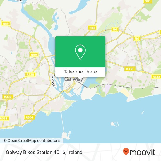 Galway Bikes Station 4016 map