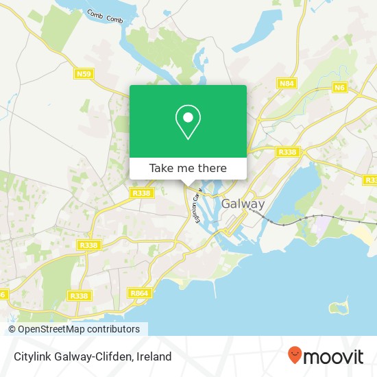 Citylink Galway-Clifden map