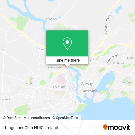 Kingfisher Club NUIG map