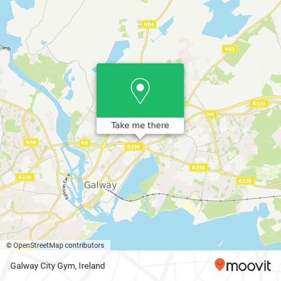 Galway City Gym map