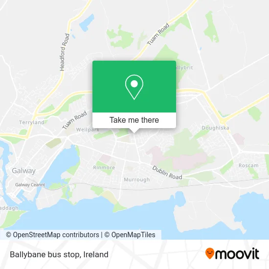 Ballybane bus stop map
