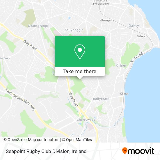 Seapoint Rugby Club Division map