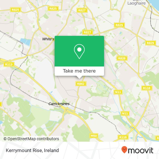 Kerrymount Rise map