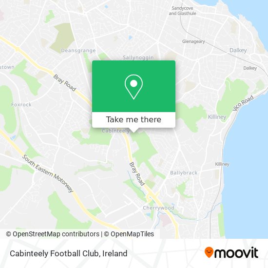 Cabinteely Football Club map